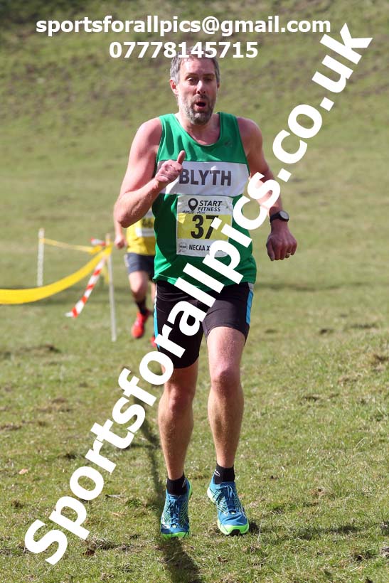 Masters men 2021 NECAA Cross Country Relays, Thornley Farm, Peterlee, Saturday, April 10th. Photo: David T. Hewitson/Sports for All Pics